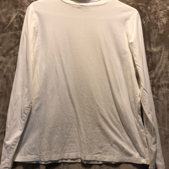 White Liz Claiborne Turtleneck, Size XL - Picture 3 of 7